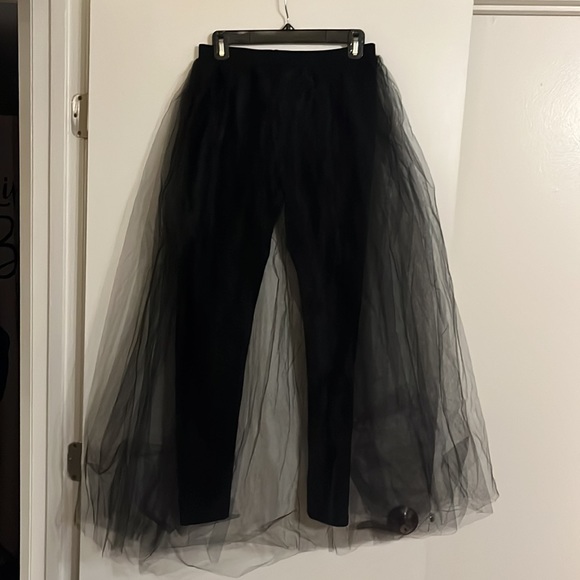 Black Leggings and Tulle Combo. Size medium - Picture 2 of 5